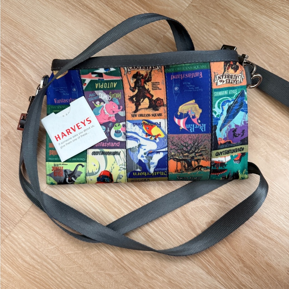 RARE Harvey’s Disneyland 60th Crossbody Hip Pack with wristlet strap
